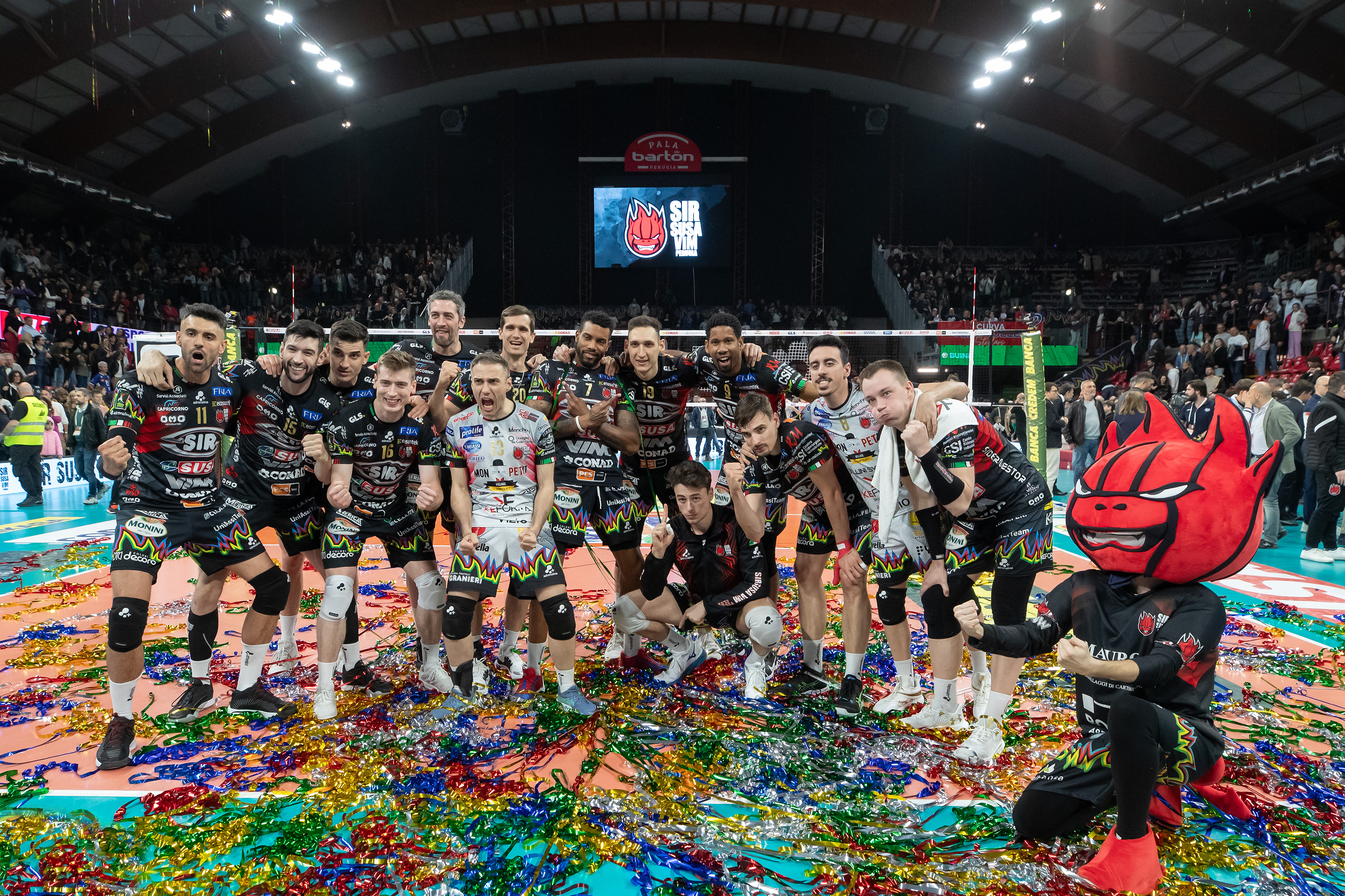 PERUGIA 18/04/2024. LEGAVOLLEY - FINALE SCUDETTO SUPERLEGA GARA 1. Sir Susa Vim Perugia - Mint Vero Volley Monza.