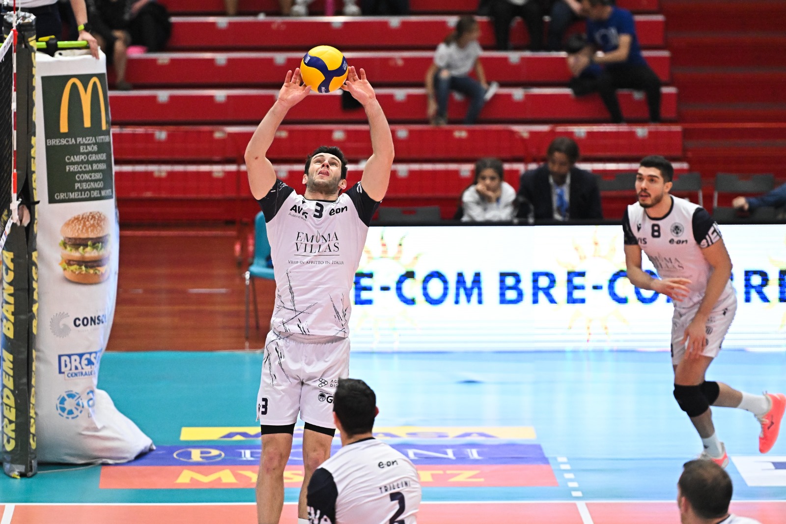 Thomas Nevot nel match di andata di Coppa Italia con Brescia