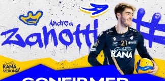 Altro rinnovo: Zanotti confermato nel roster di Rana Verona