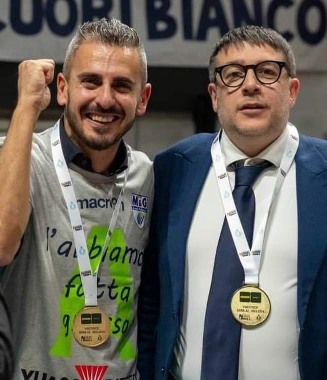 Coach Ortenzi e il Presidente Romiti