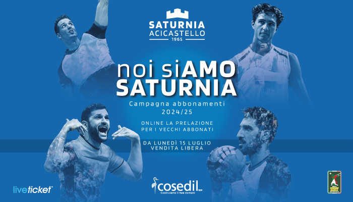 Cosedil Saturnia Acicastello_campagna abbonamenti