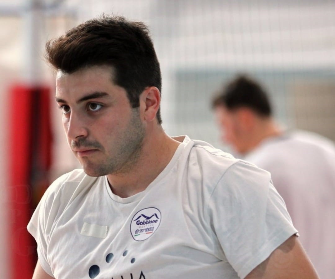 Cristian Lorenzi con la maglia della Gabbiano Mantova