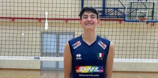 Il giovane centrale Jacopo Tosti confermato al Cisterna Volley