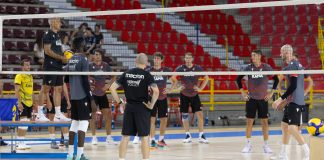 Preparazione al palazzetto al via: primo allenamento di Rana Verona