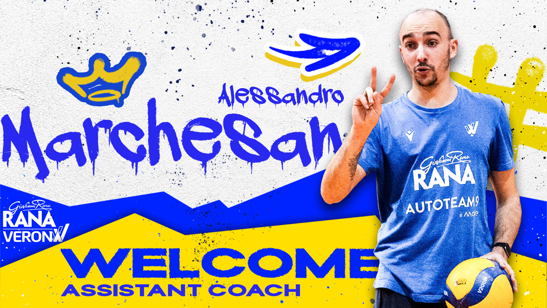 Marchesan nello staff di Rana Verona come assistente allenatore