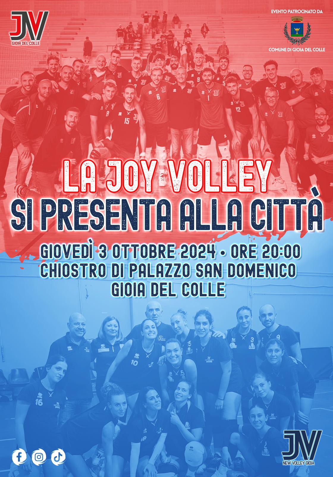 LA JOY VOLLEY SI PRESENTA ALLA CITTÀ