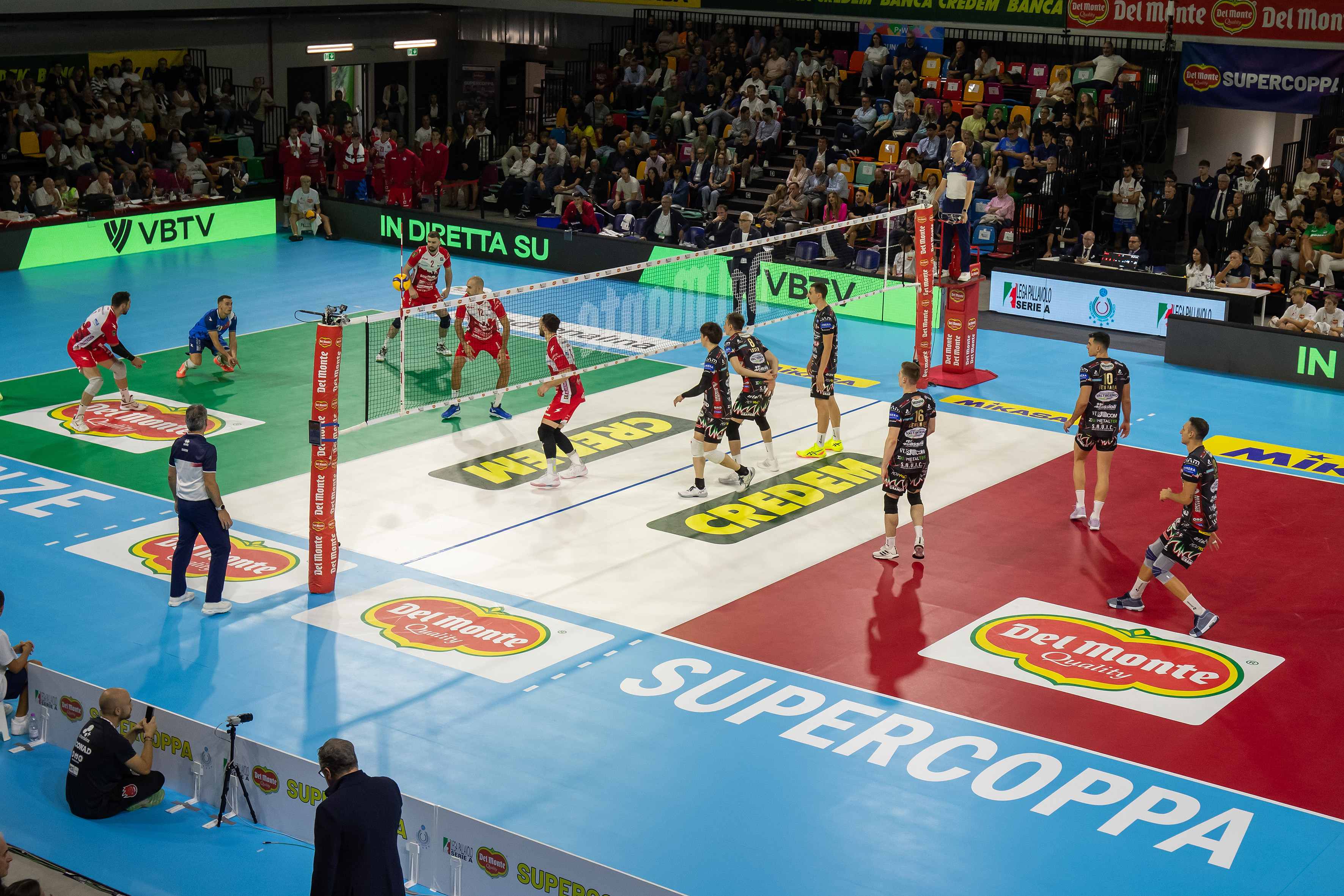 FIRENZE 21/09/2024. VOLLEY PALLAVOLO. LEGAVOLLEY semifinali Del Monte Supercoppa 2024. Itas Trentino - Vero Volley Monza