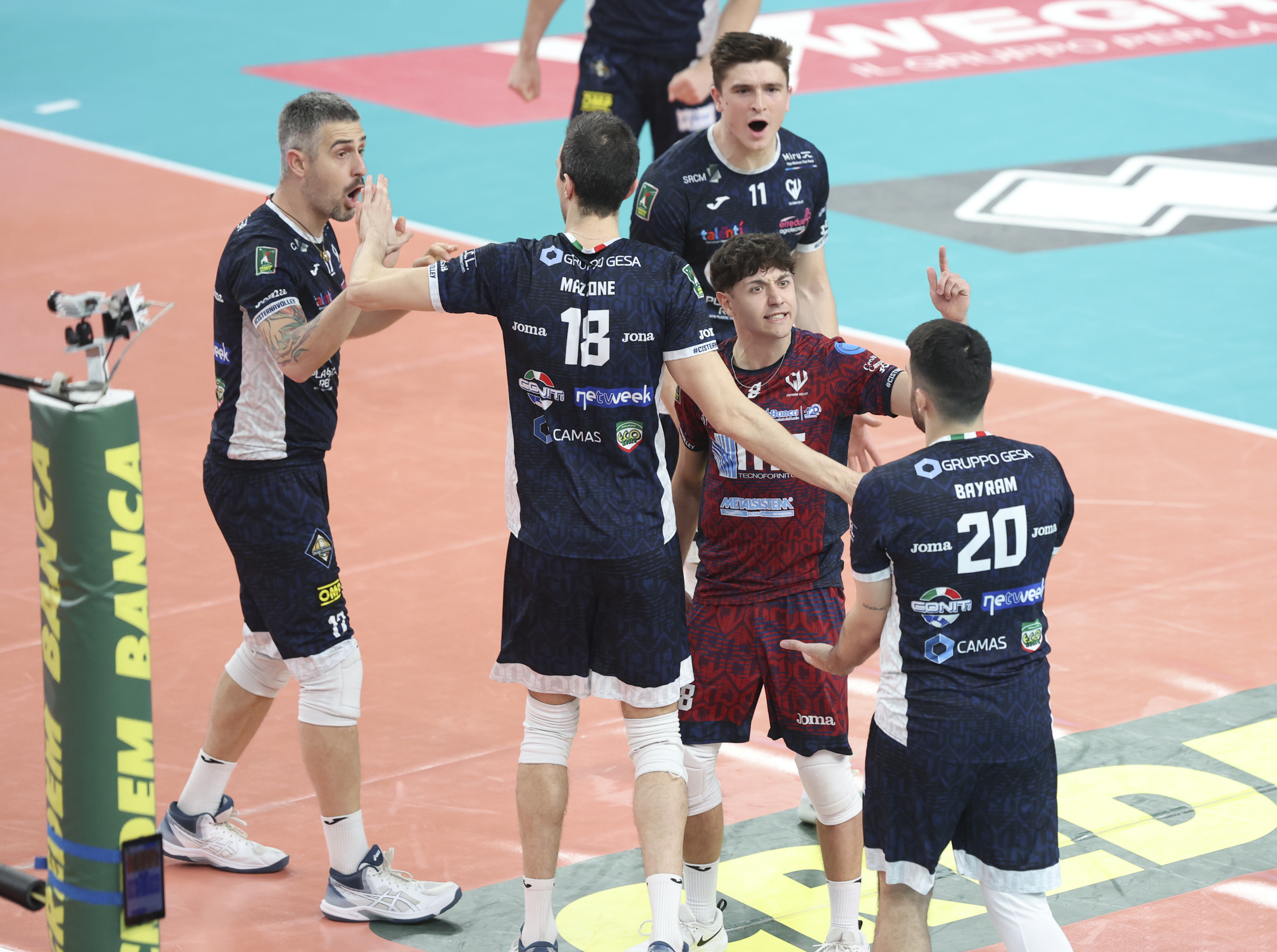 Cisterna Volley esultanza