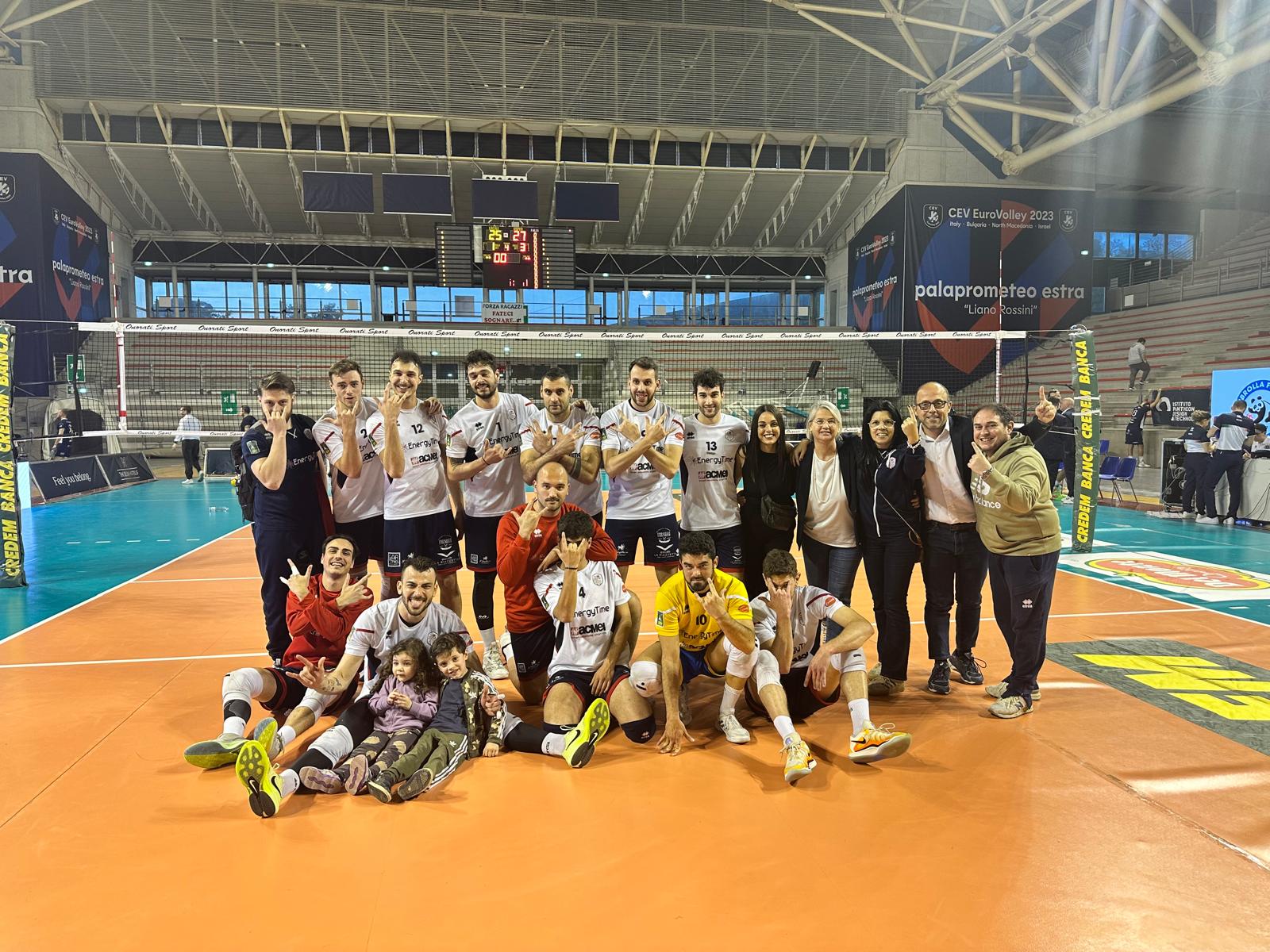 La festa a fine partita degli EnergyTime Spike Devils Campobasso