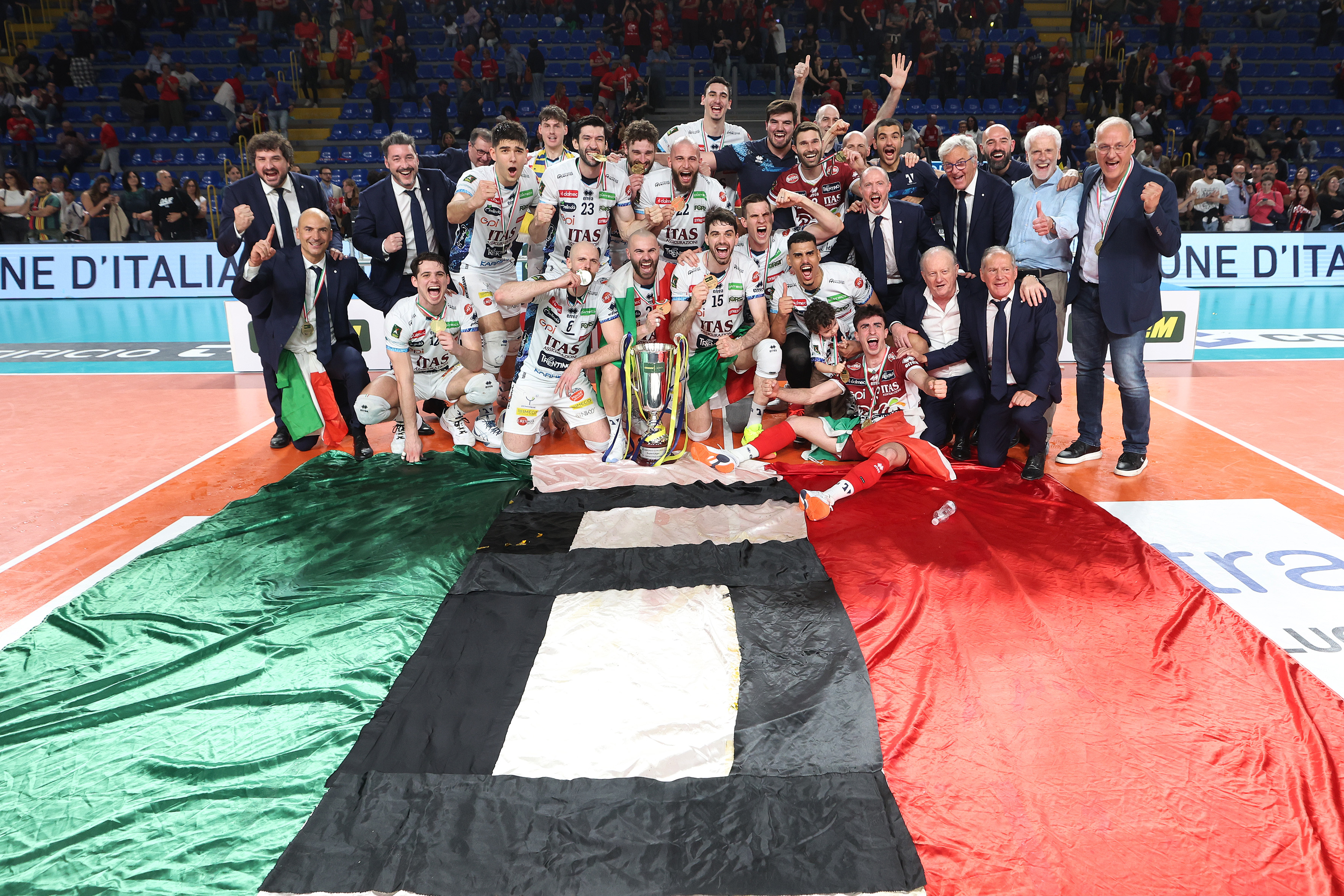 CIVITANOVA (MC) 1/05/2025. VOLLEY PALLAVOLO. Finale scudetto superlega CREDEM BANCA. Lube Civitanova - Itas Trentino.