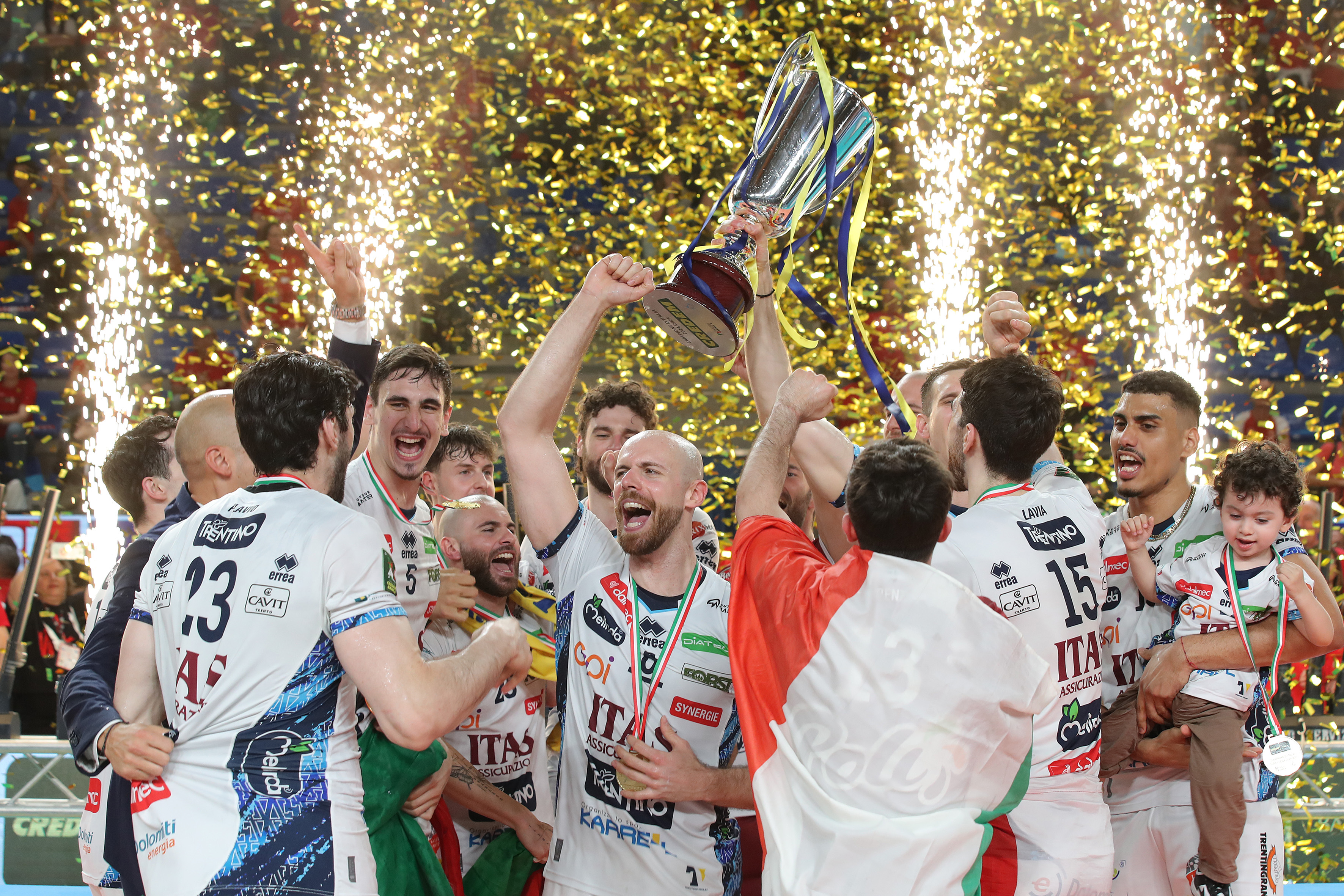 CIVITANOVA (MC) 1/05/2025. VOLLEY PALLAVOLO. Finale scudetto superlega CREDEM BANCA. Lube Civitanova - Itas Trentino.