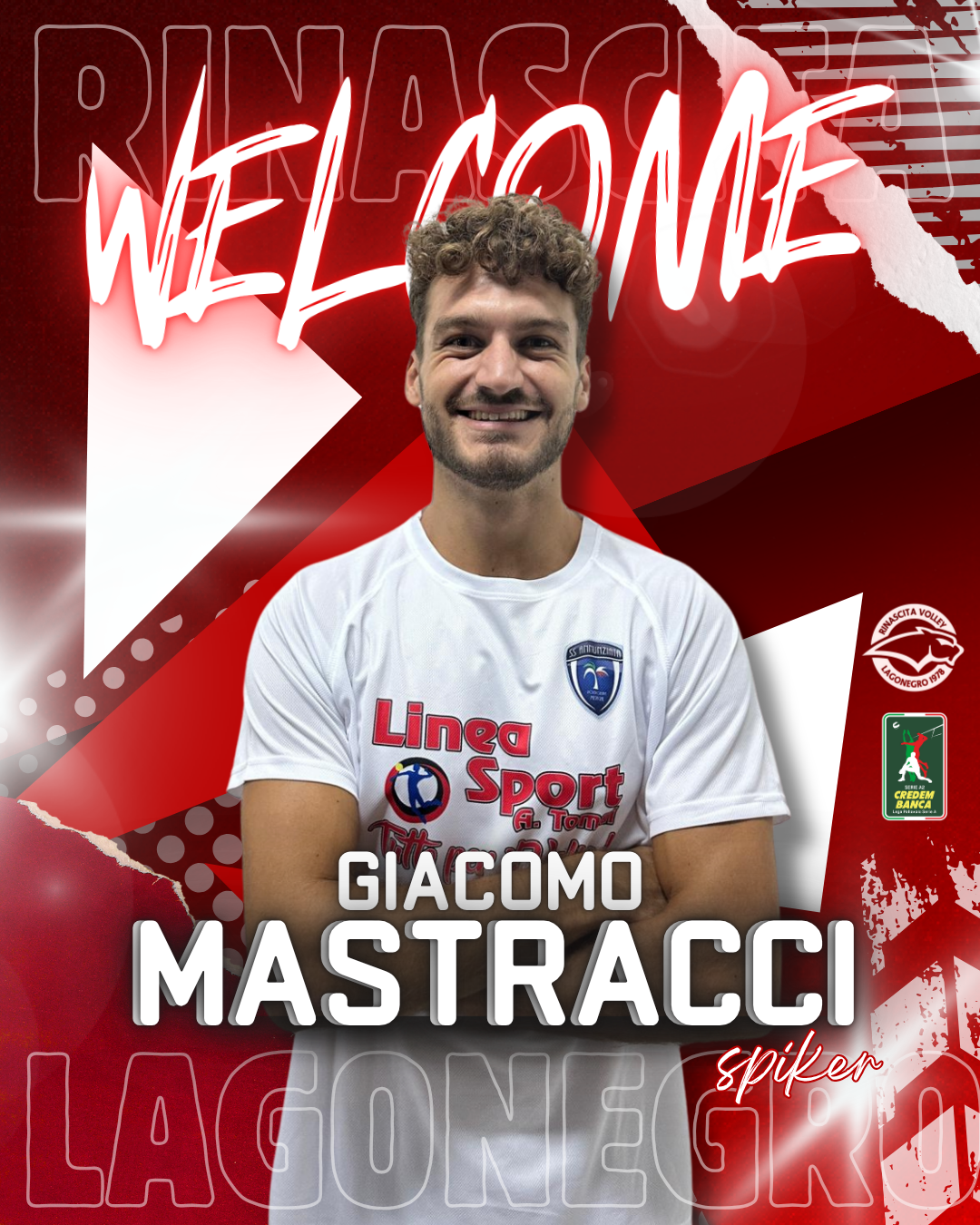 Blue Yellow and White Dynamic Welcome Soccer Player Instagram Post