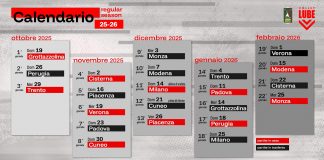 Calendario SuperLega: al via il derby e due big match per la Lube