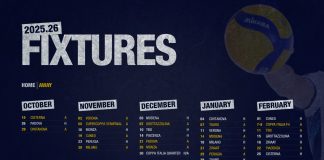 Il calendario di Regular Season: esordio a Cisterna il 19 ottobre