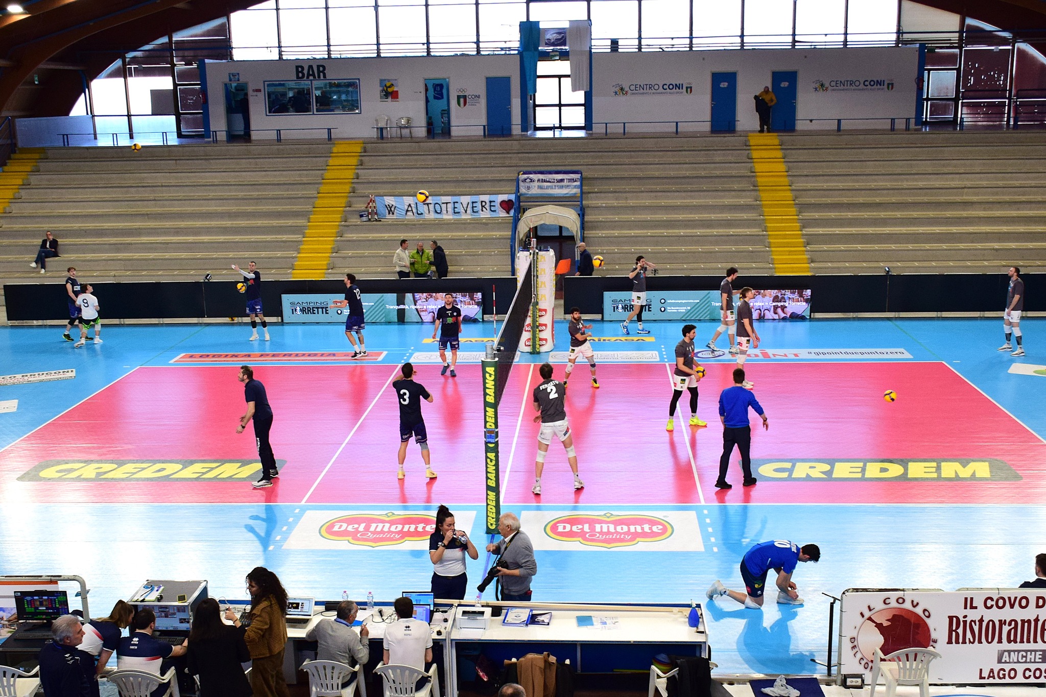 fase riscaldamento palasport san giustino