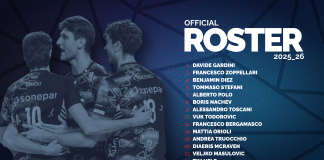 Ufficializzato il roster 2025_26 di Sonepar Padova