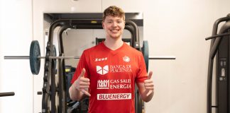 Bergmann: “Felice di potere giocare con la maglia di Piacenza”.