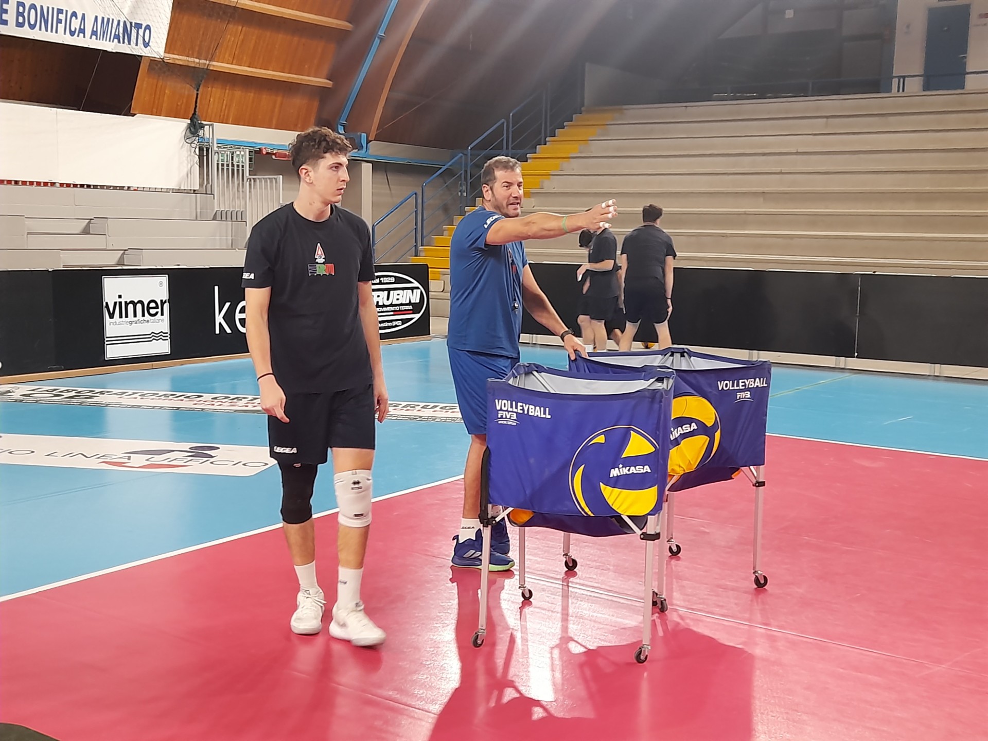 monaldi in allenamento