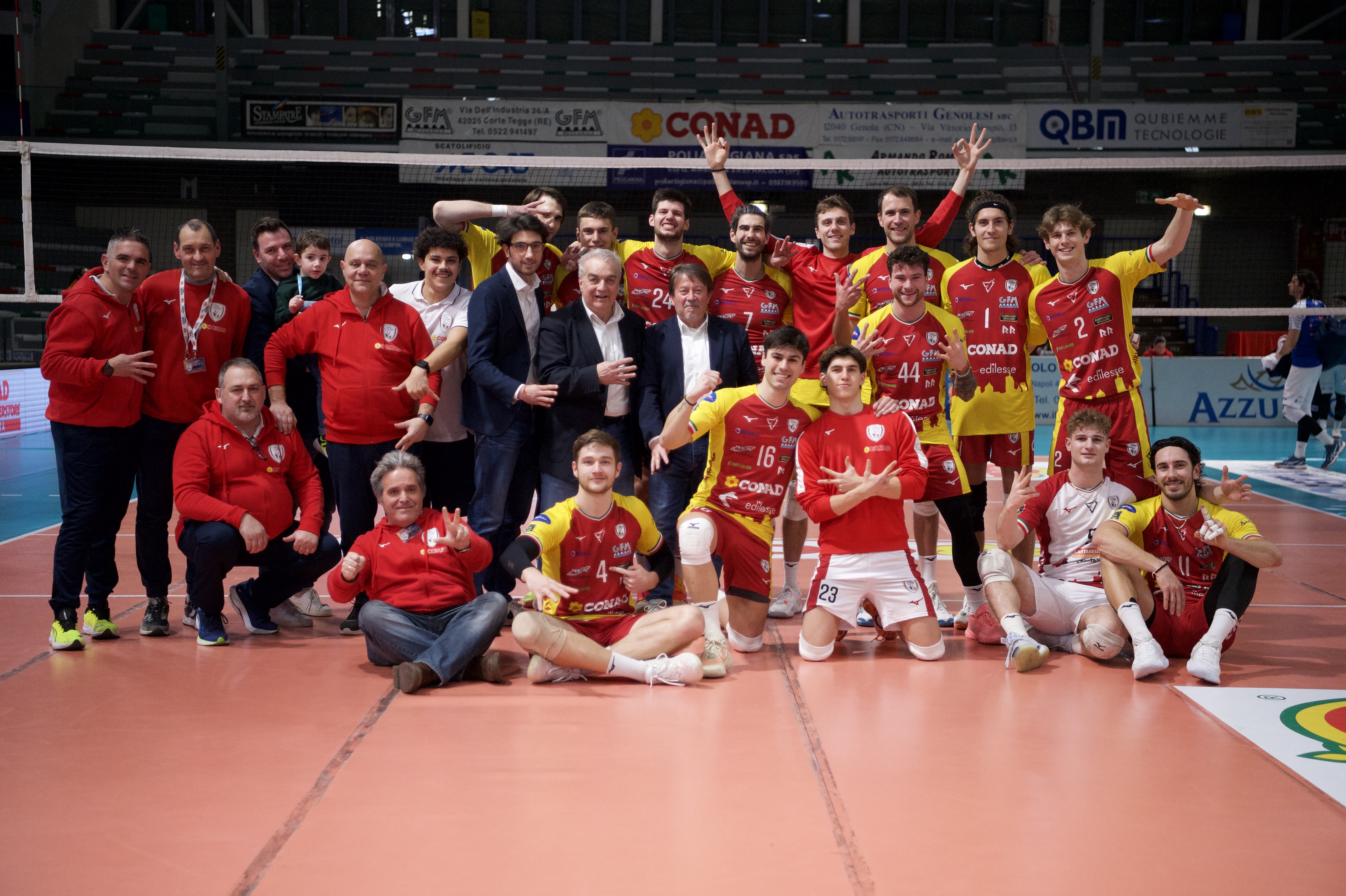 foto di squadra al termine della gara