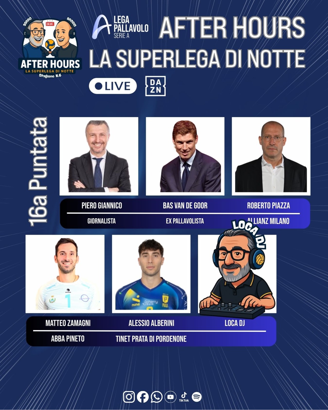 Gli ospiti della 16a puntata di After Hours