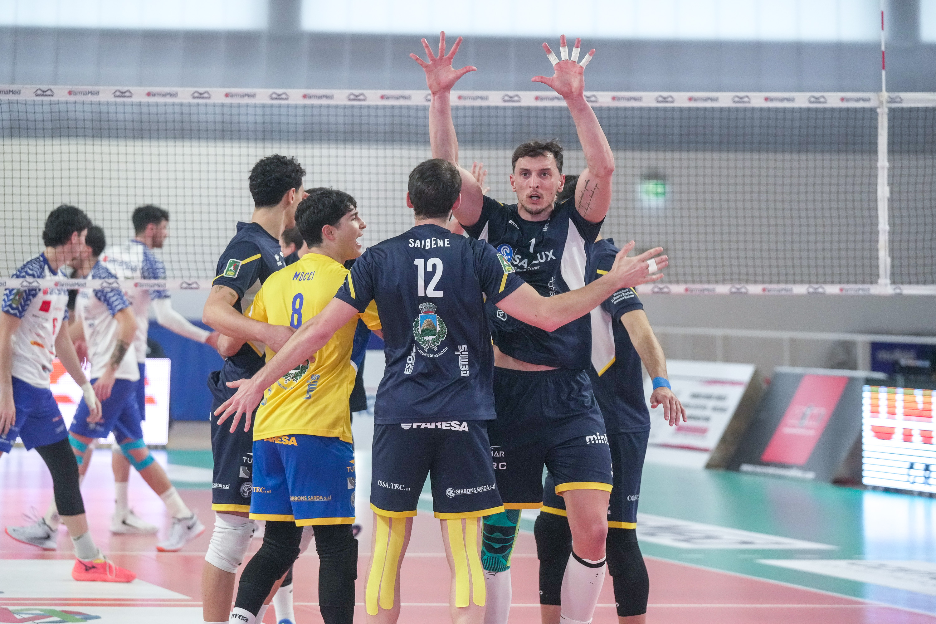 Mantova Volley maschile serie A3 Gabbiano FarmaMed vs Sarroch