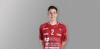 Tommaso De Santis con la Nazionale Under 18.