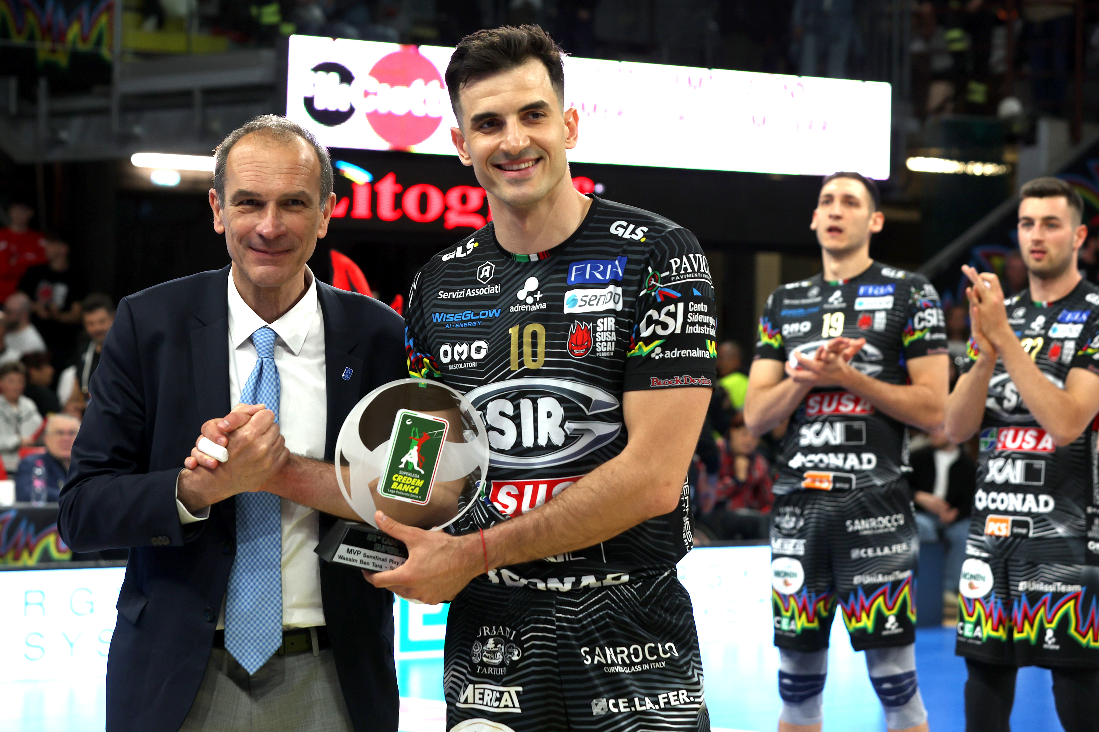 PERUGIA 30/04/2026. VOLLEY PALLAVOLO. Gara 1 Play Off Scudetto SuperLega Credem Banca: Sir Susa Scai Perugia - Cucine Lube Civitanova.