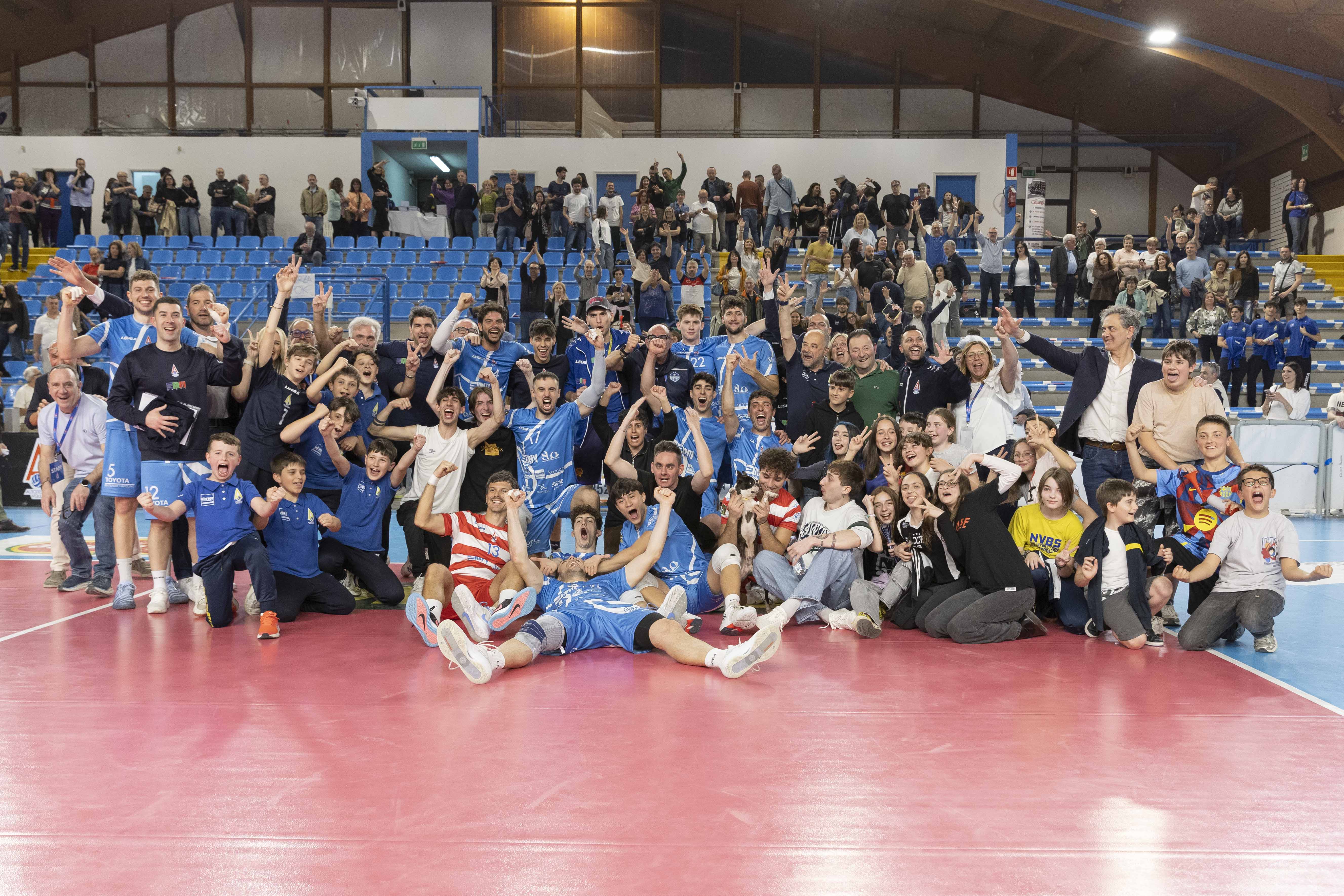 altotevere esultanza dopo vittoria con belluno