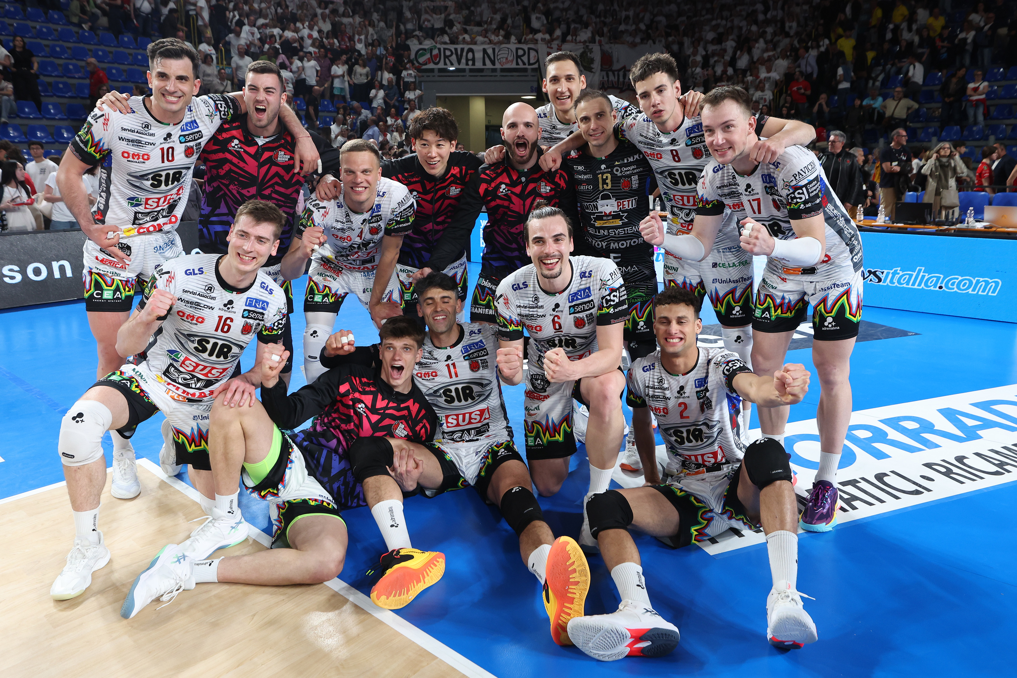 CIVITANOVA 3/05/2026. VOLLEY PALLAVOLO. Gara 2 Play Off Scudetto SuperLega Credem Banca: Cucine Lube Civitanova - Sir Susa Scai Perugia.