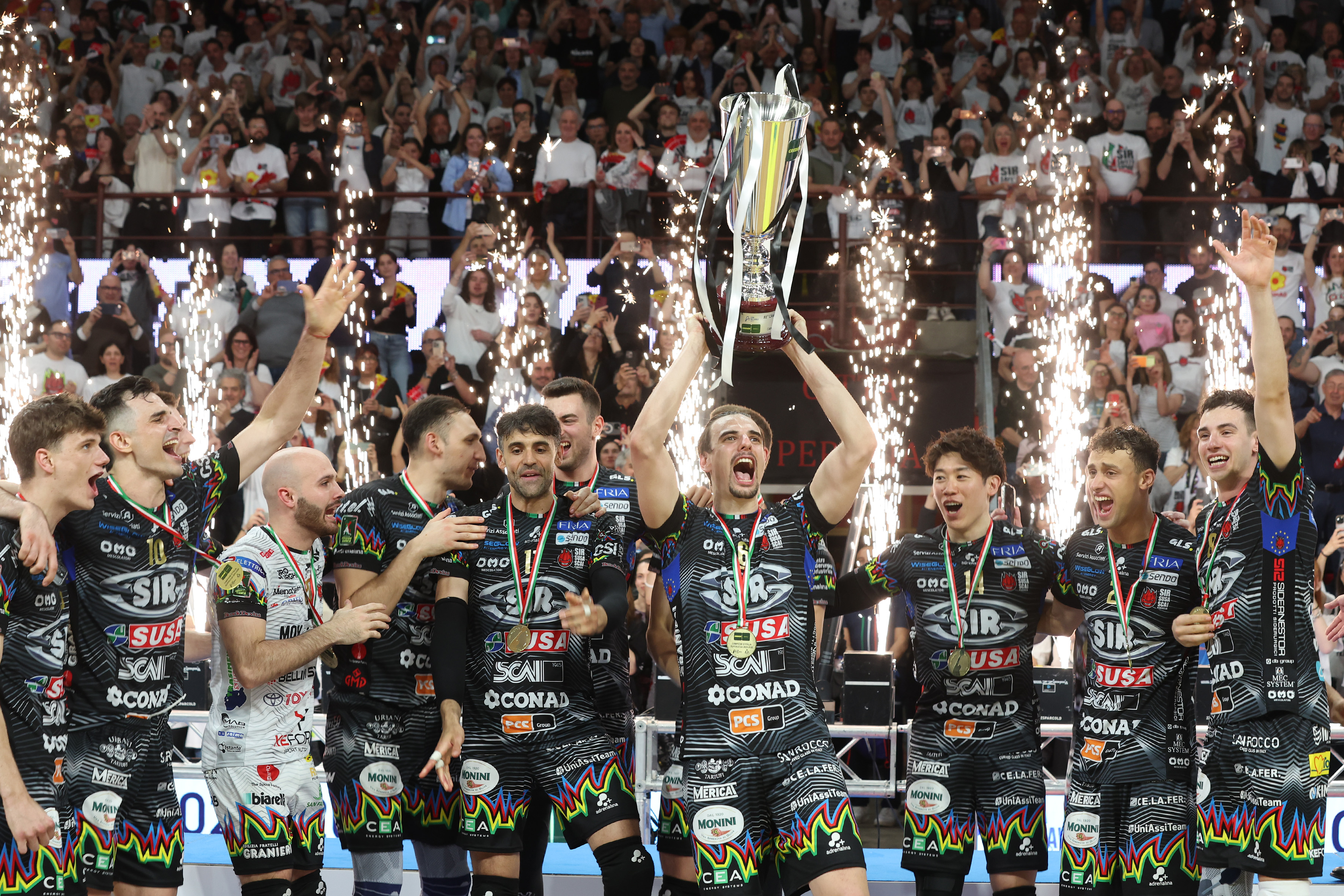 PERUGIA 6/05/2026. VOLLEY PALLAVOLO. Gara 3 Play Off Scudetto SuperLega Credem Banca: Sir Susa Scai Perugia - Cucine Lube Civitanova.