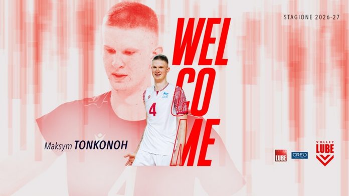 Talento e prospettiva, la Lube annuncia l’opposto Maksym Tonkonoh