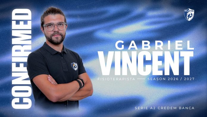 Il fisioterapista Gabriel Vincent ancora in biancoblù