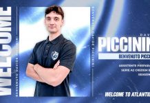 Davide Piccinini nello staff tecnico come assistente preparatore