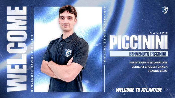 Davide Piccinini nello staff tecnico come assistente preparatore